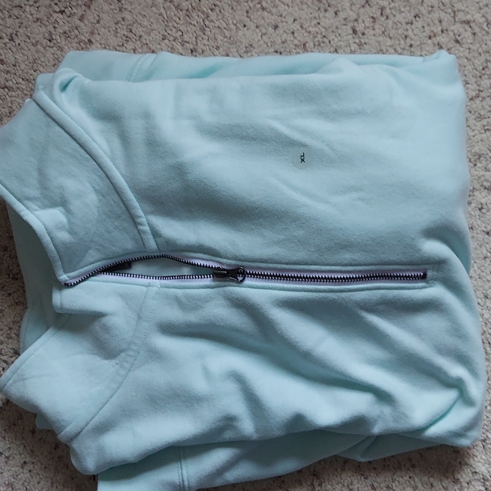 Brand new with tags Eddie Bauer mint green ladies quarter zip